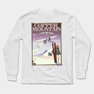 Copper Mountain Colorado travel poster Long Sleeve T-Shirt